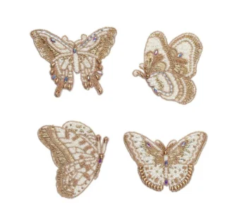 Kim Seybert Papillon Coasters - Set of 4
