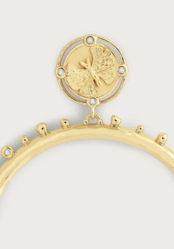 Anabel Aram Butterfly Coin Molten Hoops - Image 3