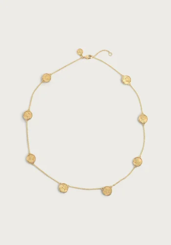 Anabel Aram Butterfly Coin Stationary Necklace