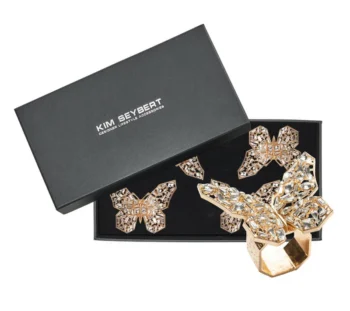 Kim Seybert Papillon Napkin Ring - Set of 4 - Image 3