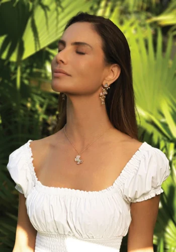 Anabel Aram Butterfly Pink Pavé Necklace - Image 4
