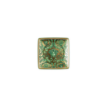 Versace by Rosenthal Medusa Garland Green Canape Dish