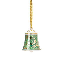 Versace by Rosenthal Medusa Garland Green Bell Ornament