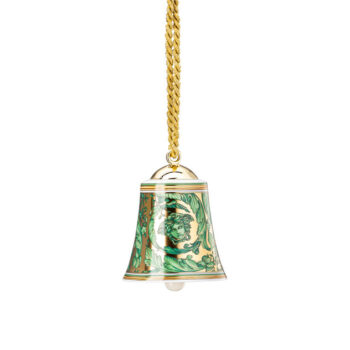 Versace by Rosenthal Medusa Garland Green Bell Ornament