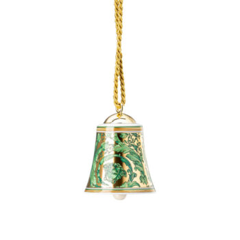 Versace by Rosenthal Medusa Garland Green Bell Ornament - Image 2