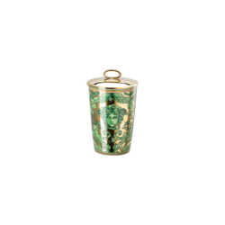 Versace by Rosenthal Medusa Garland Green Scented Votive