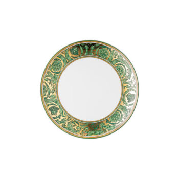 Versace by Rosenthal Medusa Garland Green Rim Salad Plate