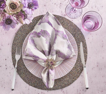 Kim Seybert Watercolor Ikat Napkins - Set of 4 - Image 6