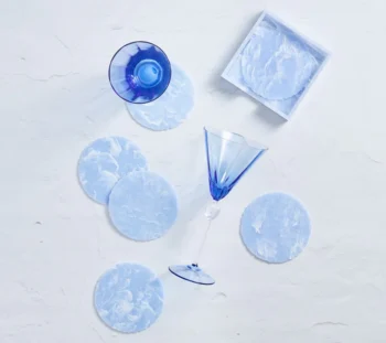 Kim Seybert Cloud Coasters - Set of 4 - Image 2