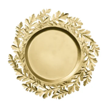 Kim Seybert Gilded Leaves Charger - Set of 4