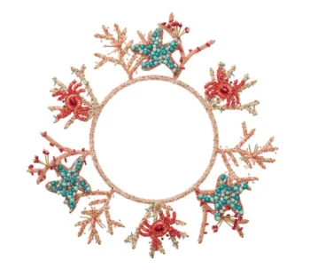 Kim Seybert Coral Charm Charger - Set of 2