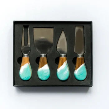 Lynn & Liana Resin Coated Cheese Knife Set - 8 Colors - Image 2