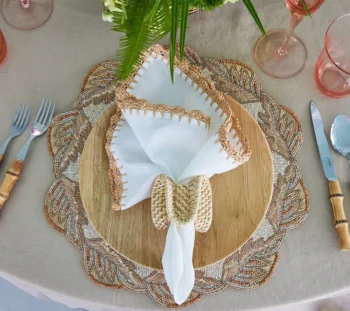 Kim Seybert Shell Edge Napkin - Set of 4 - Image 2