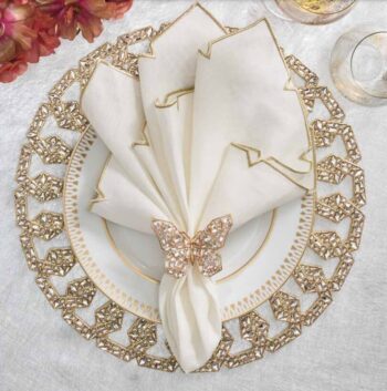 Kim Seybert Tiara Charger - Set of 2 - Image 2