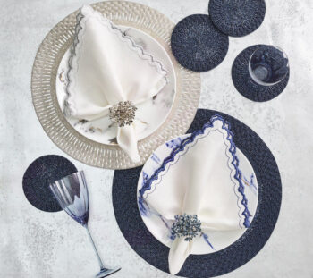 Kim Seybert Aster Napkin Ring - Set of 4