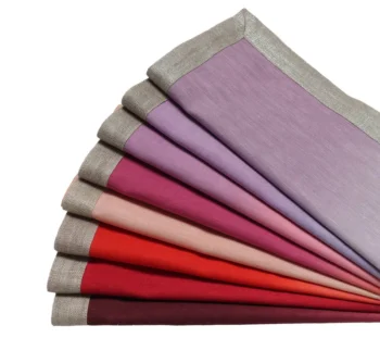 Kim Seybert Dip Dye Napkins in Warm Tones - Set of 4