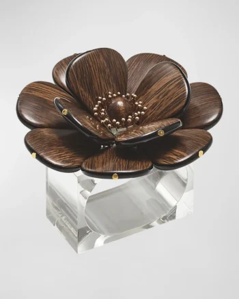 Kim Seybert Begonia Napkin Ring - Set of 4