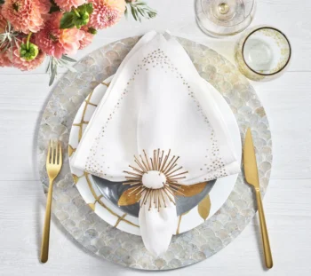 Kim Seybert Pin Dot Napkins - Set of 4