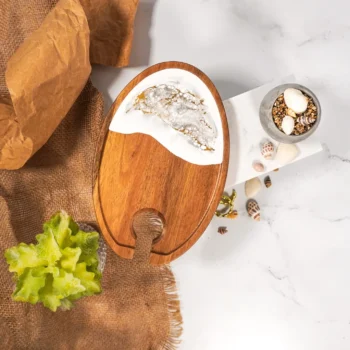 Lynn & Liana Wine & Appetizer Trays - 8 Colors - Image 3