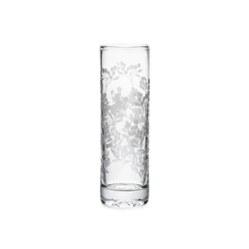 Simon Pearce Engraved Berry Vase