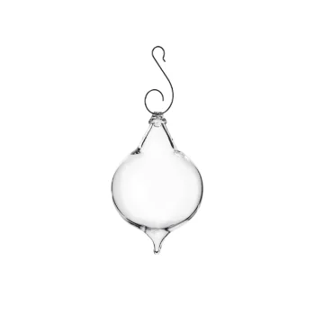 Simon Pearce Finial Clear Optic Ornament
