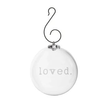 Simon Pearce Round Ornament — LOVED 3¼"W x 3¼"D x 4"H