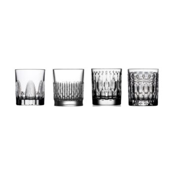 Varga Art Crystal SHOT BOX SET 4 VODKA Glasses