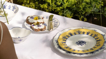 Bernardaud Chateaubriand Couleur Round Tart Platter 13"D - Image 2