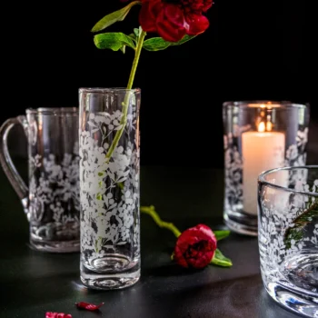 Simon Pearce Engraved Berry Vase - Image 2