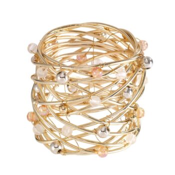Bodrum Beaded Lattice Napkin Ring - Image 2