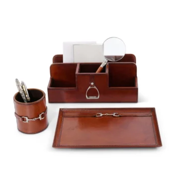 Vagabond House Premium Genuine Leather Equestrian Bit Catchall Tray - Image 2
