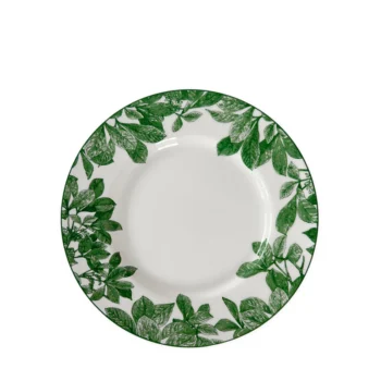 Caskata Arbor Green Rimmed Salad Plate