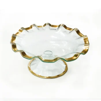 Annieglass Ruffle Footed Bowl