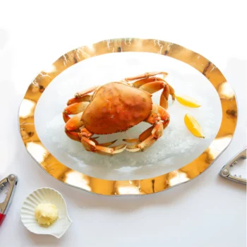 Annieglass Ruffle Large Oval Platter - Image 2
