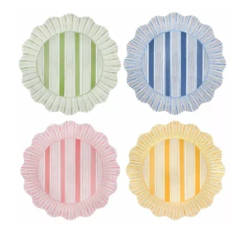 Juliska Cabana Stripe Melamine Dinner Plate - Set of 4