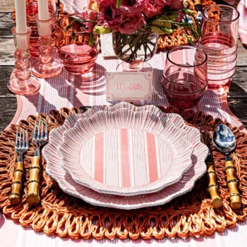 Juliska Cabana Stripe Melamine Dessert/Salad Plate - Set of 4 - Image 3