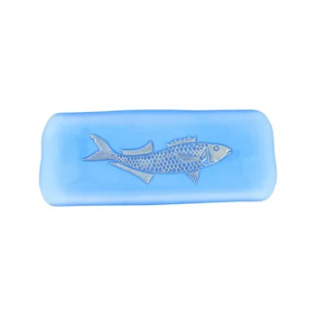 Vietri Isola Glass Small Fish Rectangular Tray
