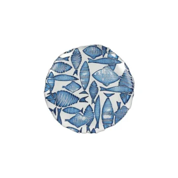 Vietri Isola Glass Salad Plate