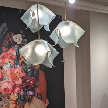 Annieglass Tulip Triple Chandelier - Image 2