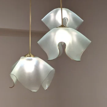 Annieglass Tulip Triple Chandelier