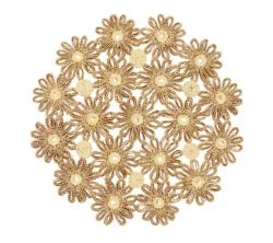 Kim Seybert Daisy Placemat in Natural & Ivory - Set of 4