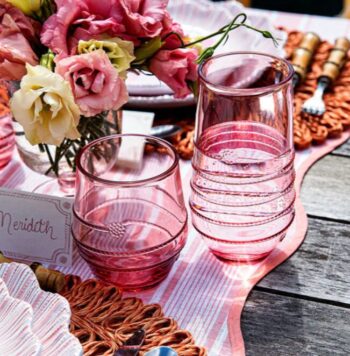 Juliska Amalia Acrylic Large Tumbler - Coral - Image 3