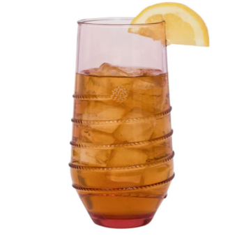 Juliska Amalia Acrylic Large Tumbler - Coral - Image 2