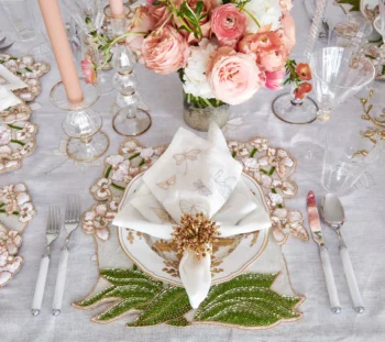 Kim Seybert Orchid Placemat - Set of 2 - Image 2