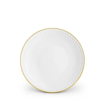 L'Objet Neptune Dessert Plate - Gold 8.5"D