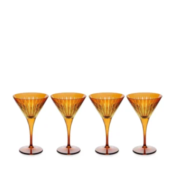 L'Objet Prism Martini Glasses - Amber (Set of 4)