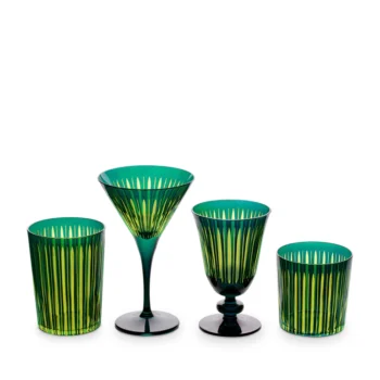 L'Objet Prism Highball Glasses - Green (Set of 4) - Image 2