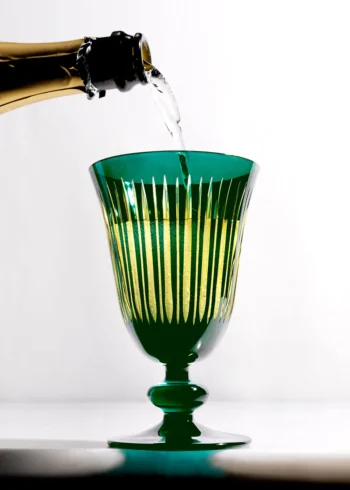 L'Objet Prism Wine Glasses-Green (Set of 4) - Image 2