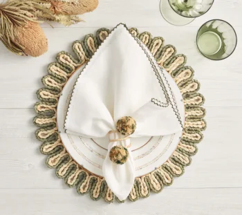 Kim Seybert Casbah Napkin Ring - Set of 4 - Image 3