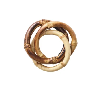 Kim Seybert Bamboo Trinity Napkin Ring - Set of 4